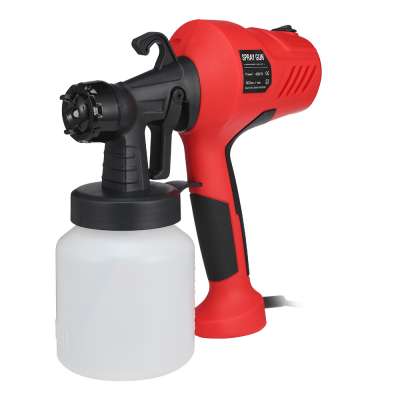 800ML 400w Electric Spray Gun Adjustable Flow Sprayer Nozzle Size 2.5mm Home Decoration Tools