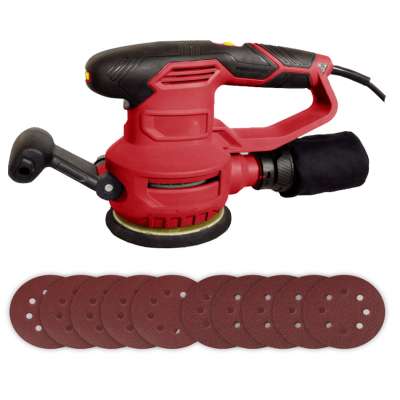 450w 125mm Electric Power Tools Mini Random Wood Sander With LED Working Light